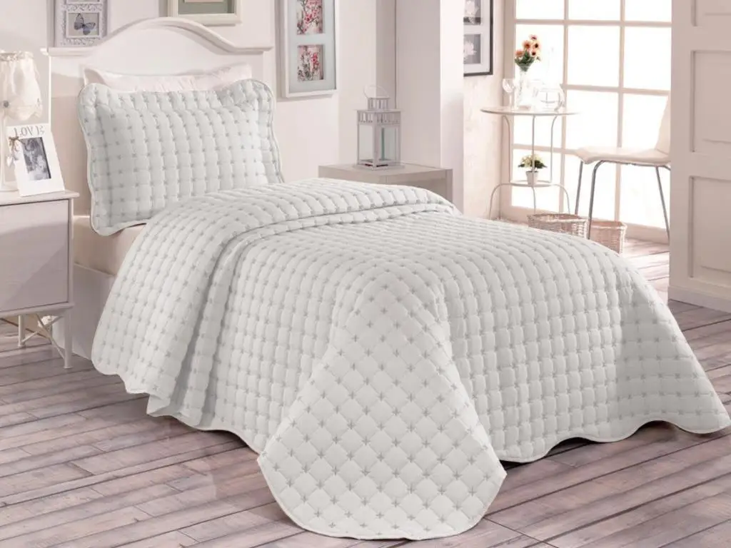 

Breeze Single Bed Cover Cream