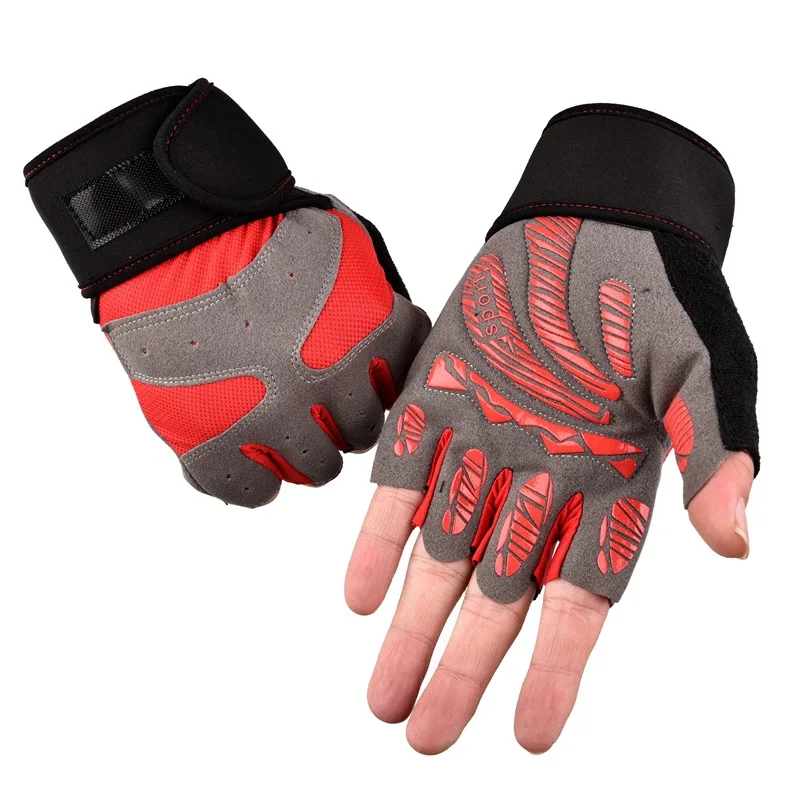 

Men's and Women's Wrist Half-fingered Gloves Gym Exercise Outdoor Ride Half Gloves