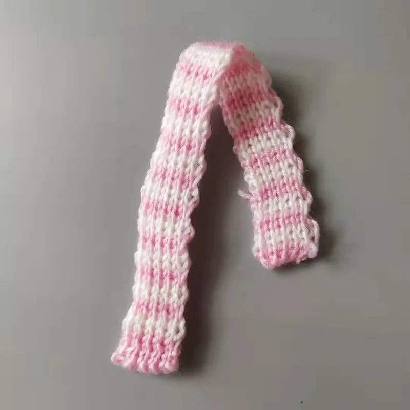 Pink 10 шт. красный вязаный шарф орнамент DIY ручной работы декоративные принадлежности для дома аксессуары для шитья одежды детский подарок кукла ремесло материалы - Цвет: Pink
