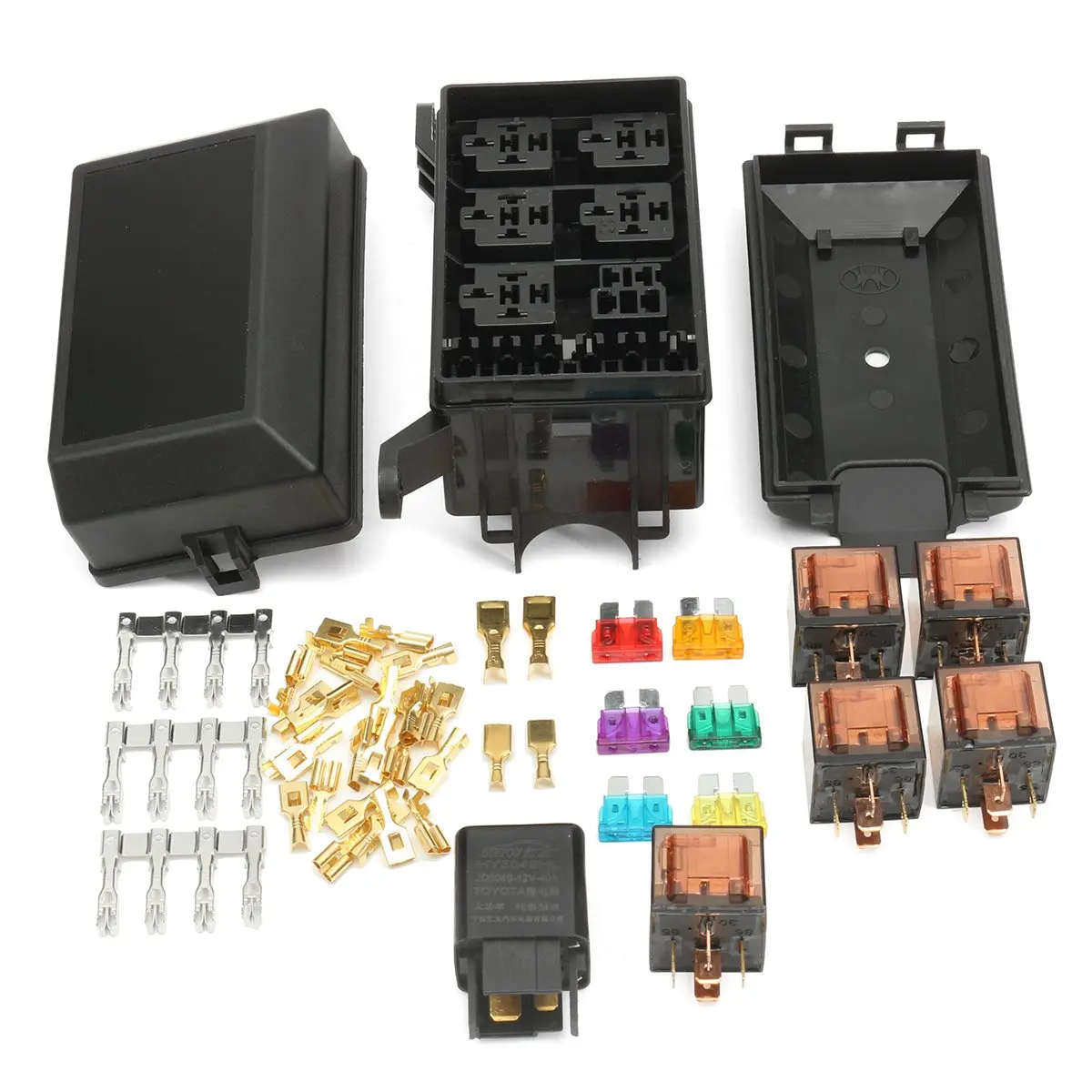 1 комплект автомобильный предохранитель 6 реле гнездо держатель 5 дорожный