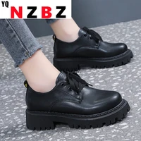 2021 new women shoes flats real leather thick bottom shoes women fashion women chunky casual shoes woman footwear size 35 40