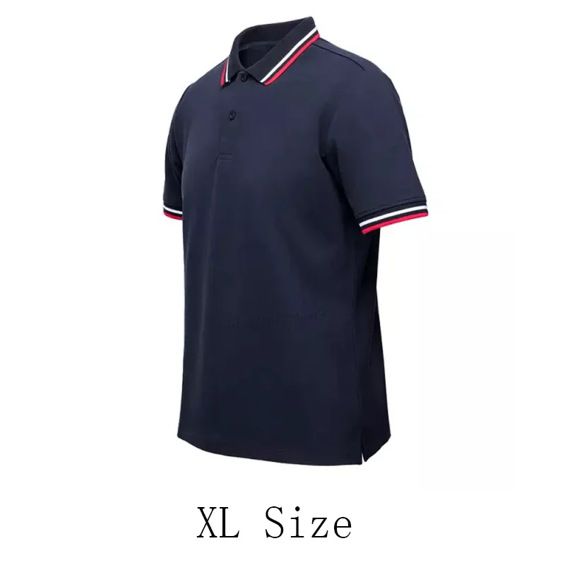 Navy blue XL Xiaomi 90 забавная Мужская модная трендовая Классическая рубашка поло с отворотом и коротким рукавом классная шелковистая летняя одежда хлопковая рубашка для отдыха на открытом воздухе - Цвет: Navy blue XL