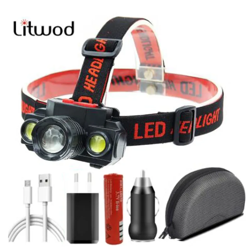 

Масштабируемые XP-G Q5 COB светодиодный рыболовный головной светильник с помощью аккумуляторная 18650 батарея головной светильник полевых работ...