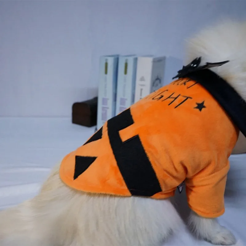 

Halloween Bat Cosplay Coat Dogs Puppy Autumn And Winter Hooded Coat Pet clothing Cat Party Costume Suit