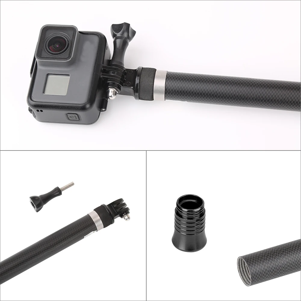 TELESIN 2 7 м углеродное волокно ультра длинная селфи палка для GoPro Hero 10 9 8 Black 6 5 Insta360 ONE