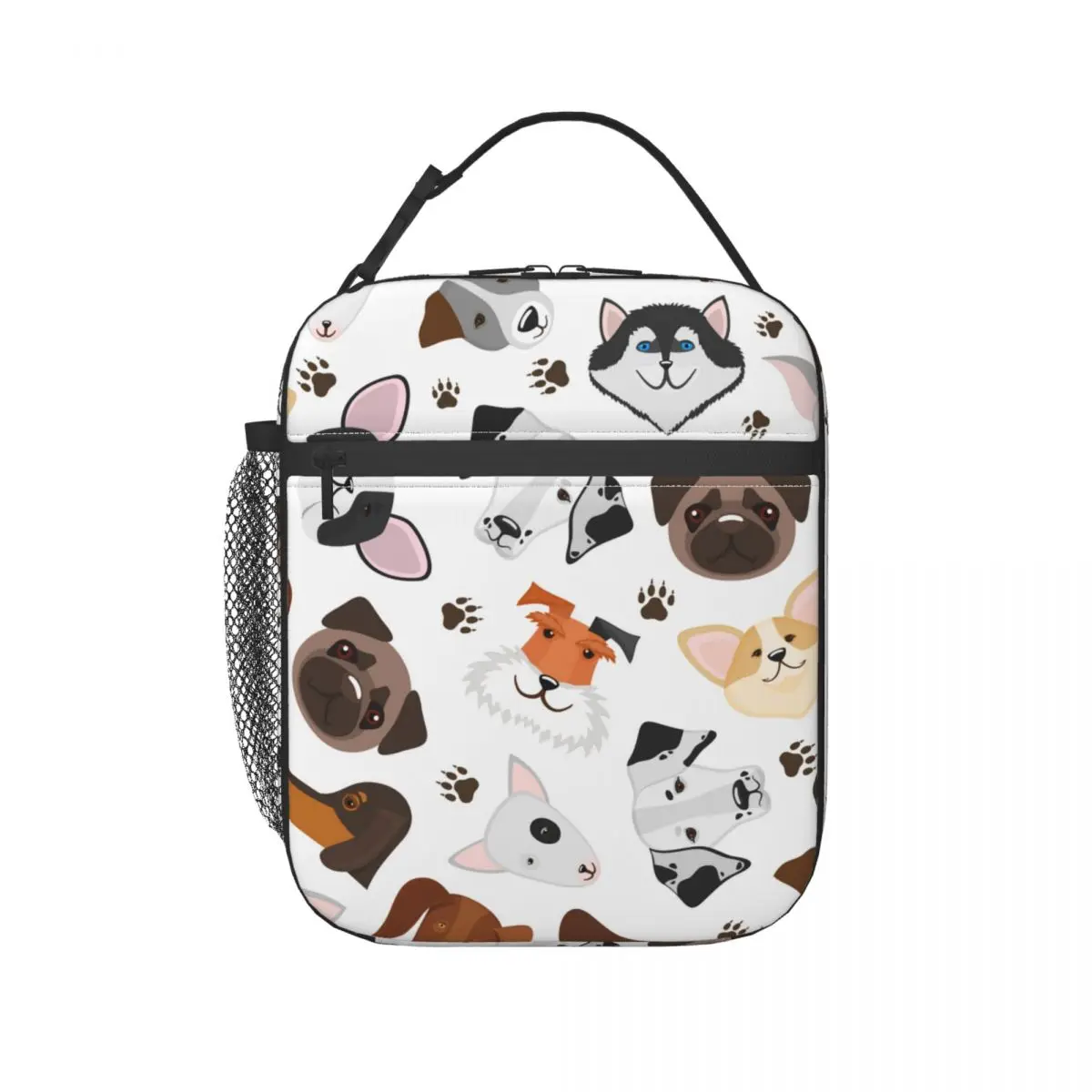 

Lunch Bag Insulated Bag Cute Puppy Dog Portable Shoulder Picnic Thermal Fruit Bag For Work