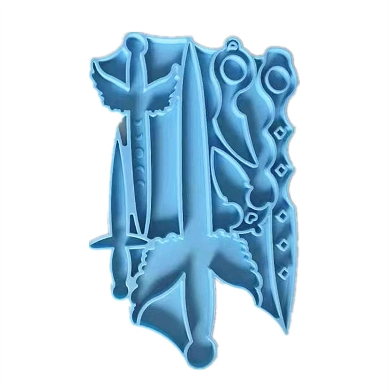 

Кинжал серии брелок эпоксидная смола, форма подвесные украшения Литье силиконовая форма «сделай сам», ремесла, ювелирные изделия, украшени...