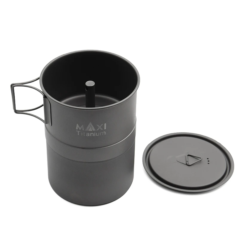 TOAKS MAXI Titanium Moka плита эспрессо кофейник Сверхлегкий Открытый Удобный мокко