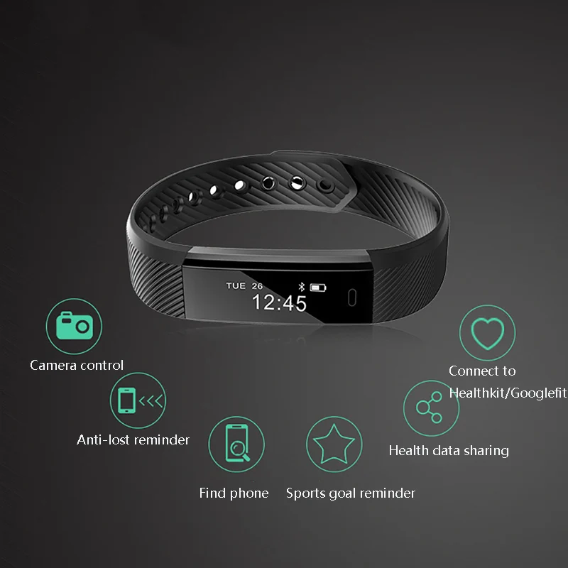 Смарт-браслет с шагомером для мужчин и женщин браслет фитнес-браслет будильником