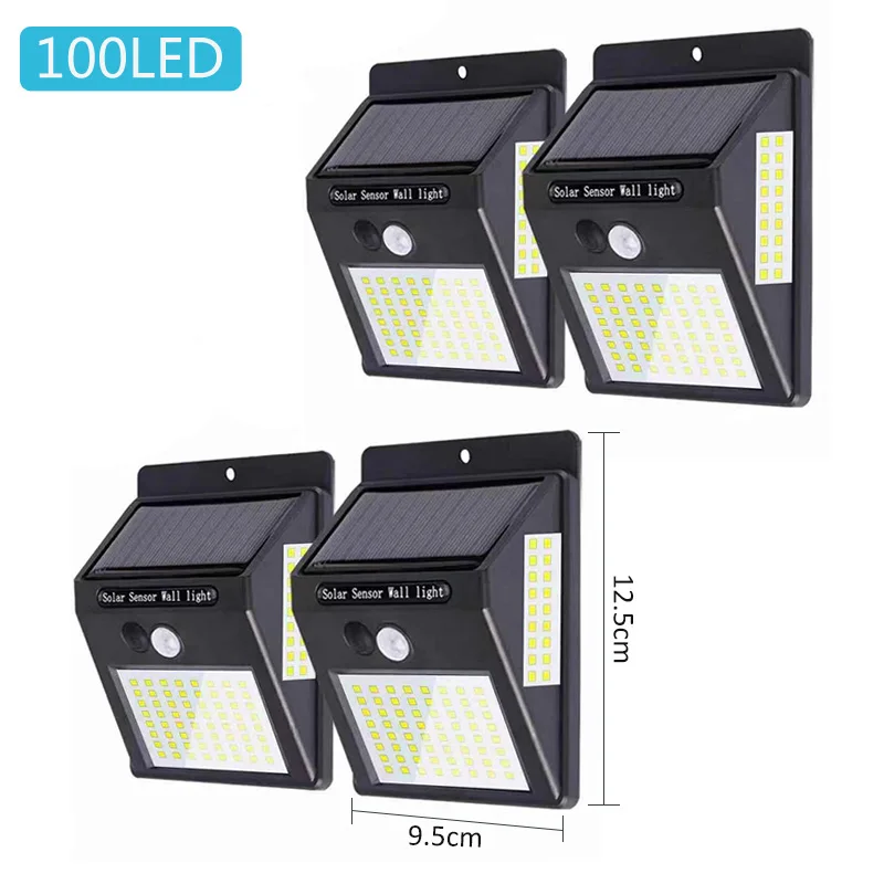 ZAHORIO 100 светодиодный светильник на солнечных батареях уличный водонепроницаемый