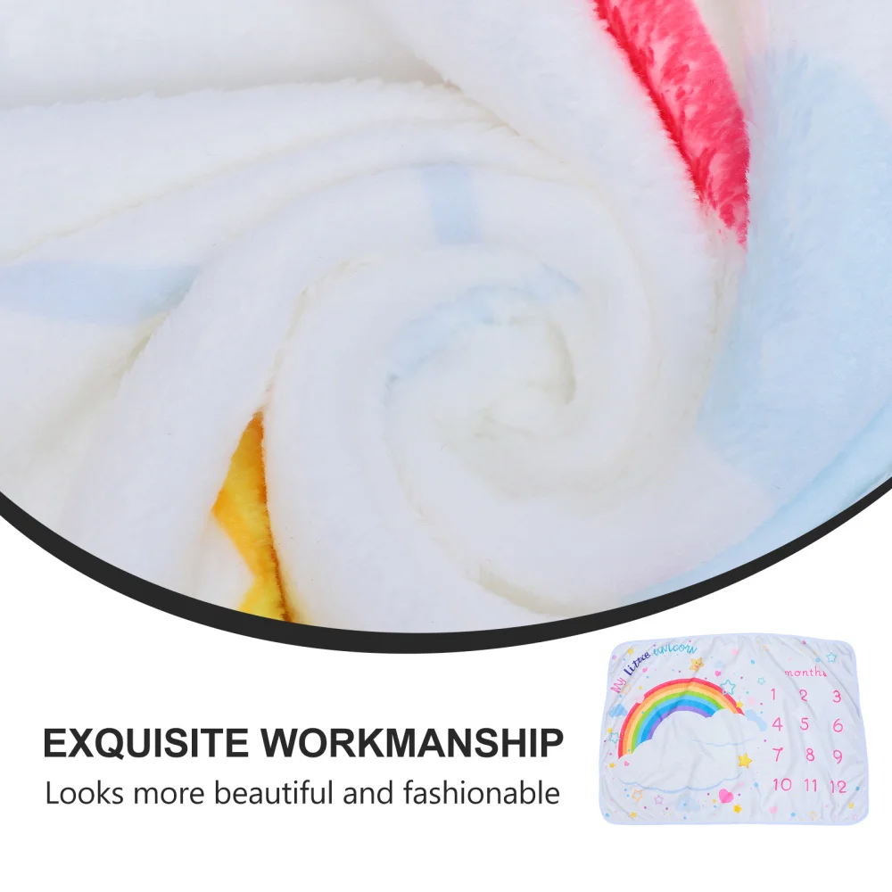 

1pc Lovely Monthly Blanket Newborn Milestone Blanket Baby Photography Prop