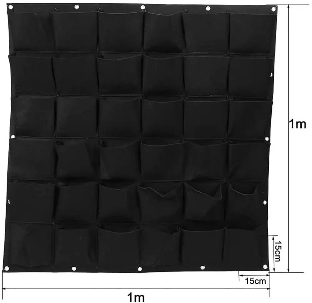 

36 pocket Vertical Garden Plant Grow Wall Bags Planter Flower Fabric Pot Indoor Hanging Tools Home Planting Bag