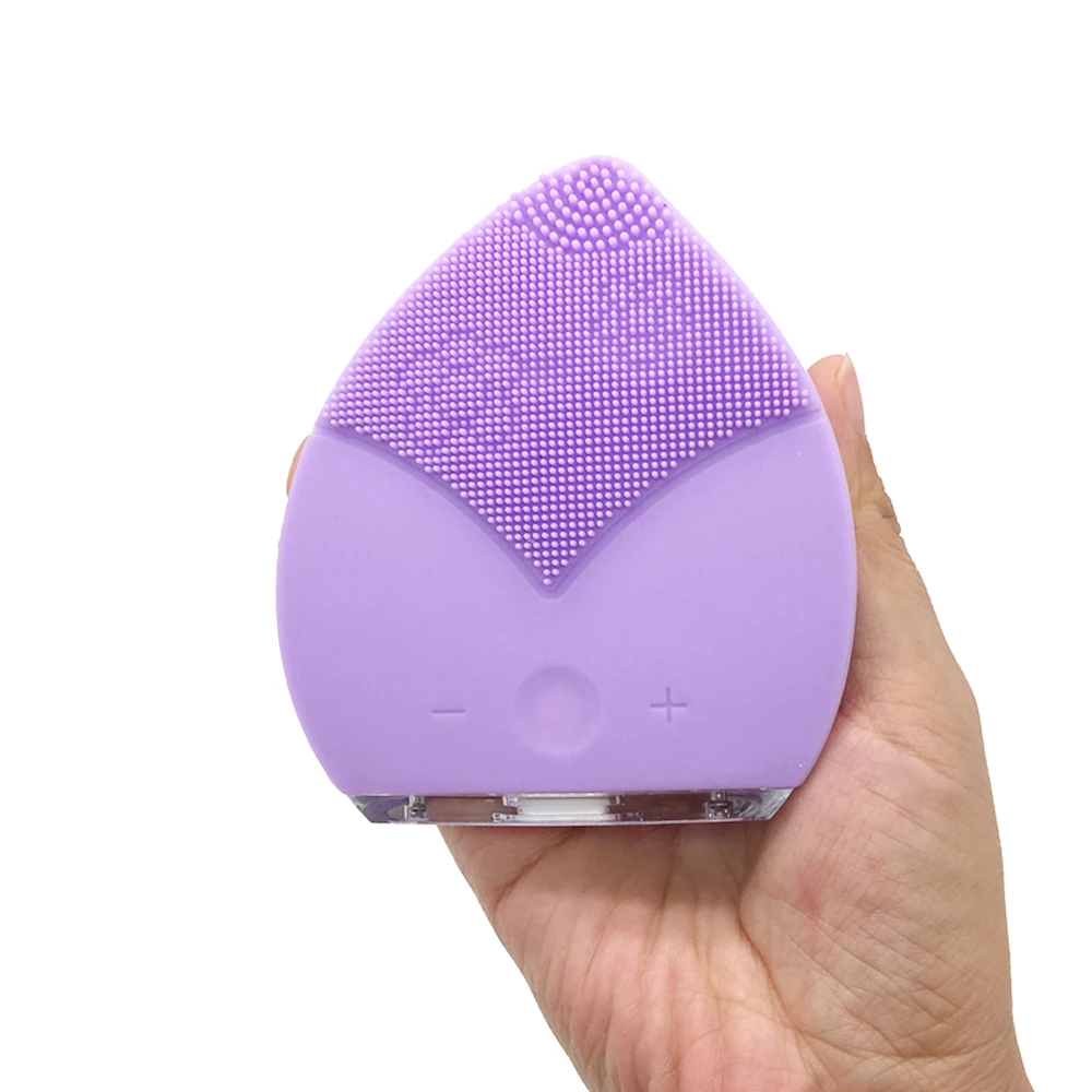 Силиконовая щетка для очищения лица ультразвуковой Вибрационный Электрический