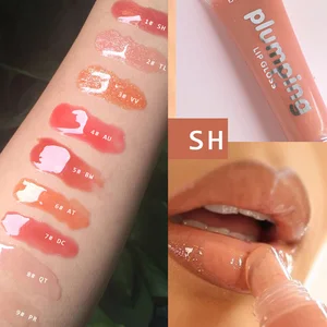 Увлажняющий блеск для губ с вишней, объемный блеск для губ, макияж, большой блеск для губ, увлажняющий объем, блестящее минеральное масло с витамином Е