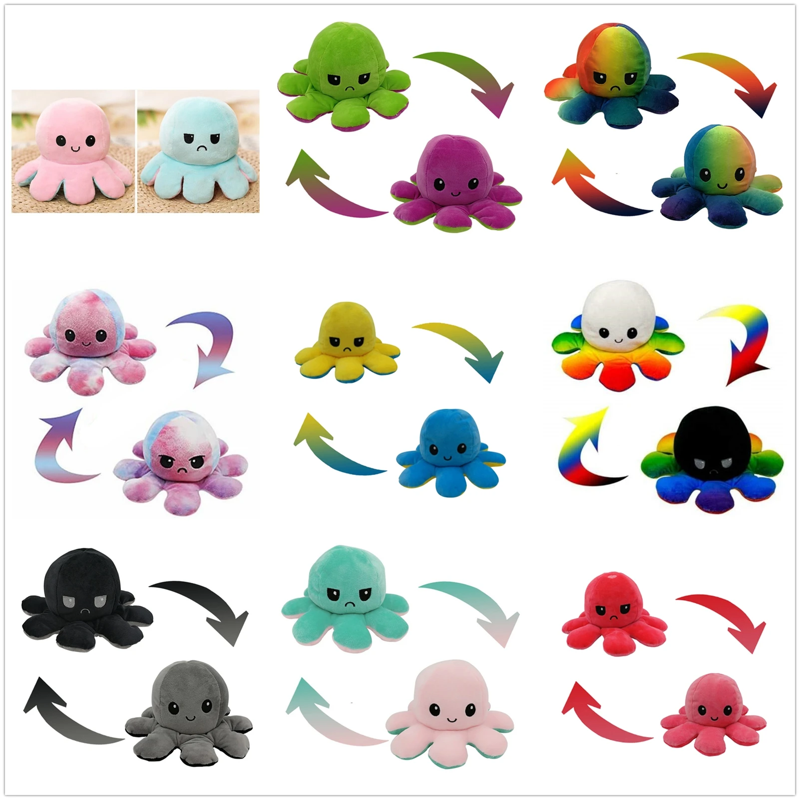 

Кукла Мягкая эмоциональная новая смешная игрушка-флип мягкая игрушка забавный подарок плюшевая кукла Фигурки игрушки декоративное искусс...