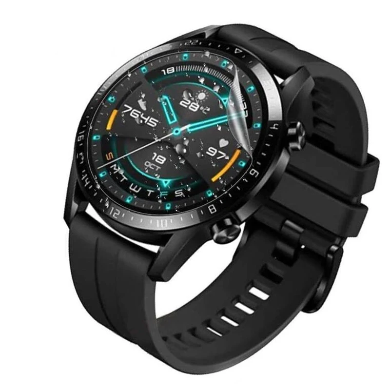 

2PCS 9H Premium Soft Film For Huawei Watch Gt GT 2 46mm Smartwatch Screen Protector Explosion-Proof Film Accessories