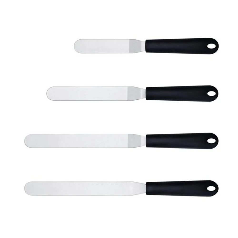 

4Pcs Icing Spatula Cake Decorating Spatula Baking Frosting Tool Offset Spatula