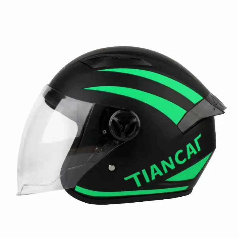 

Electric motorcycle helmet gray full face helmet battery car open face helmet full face safety