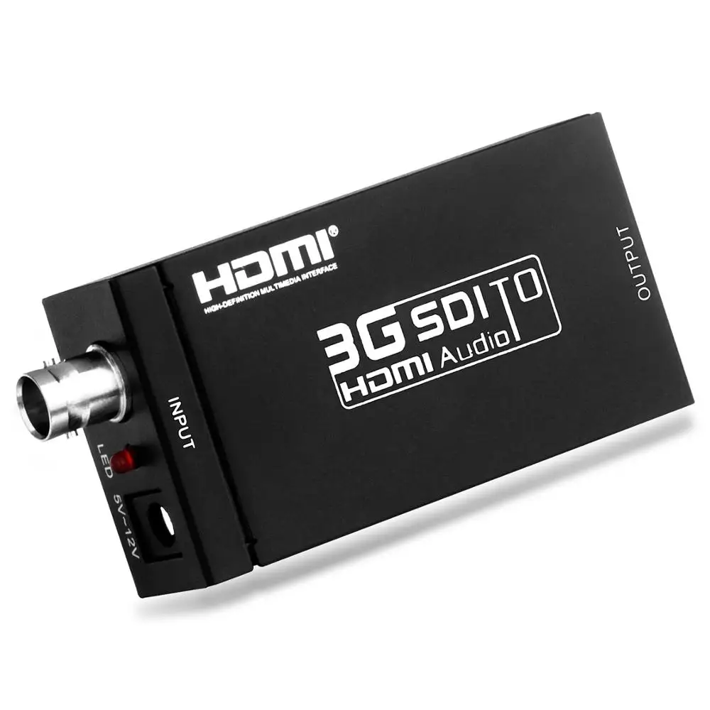 Портативный Преобразователь MiraBox HSV190 с sdi на HDMI Full HD в BNC мини SD SDI/HD SDI/3G SDI для