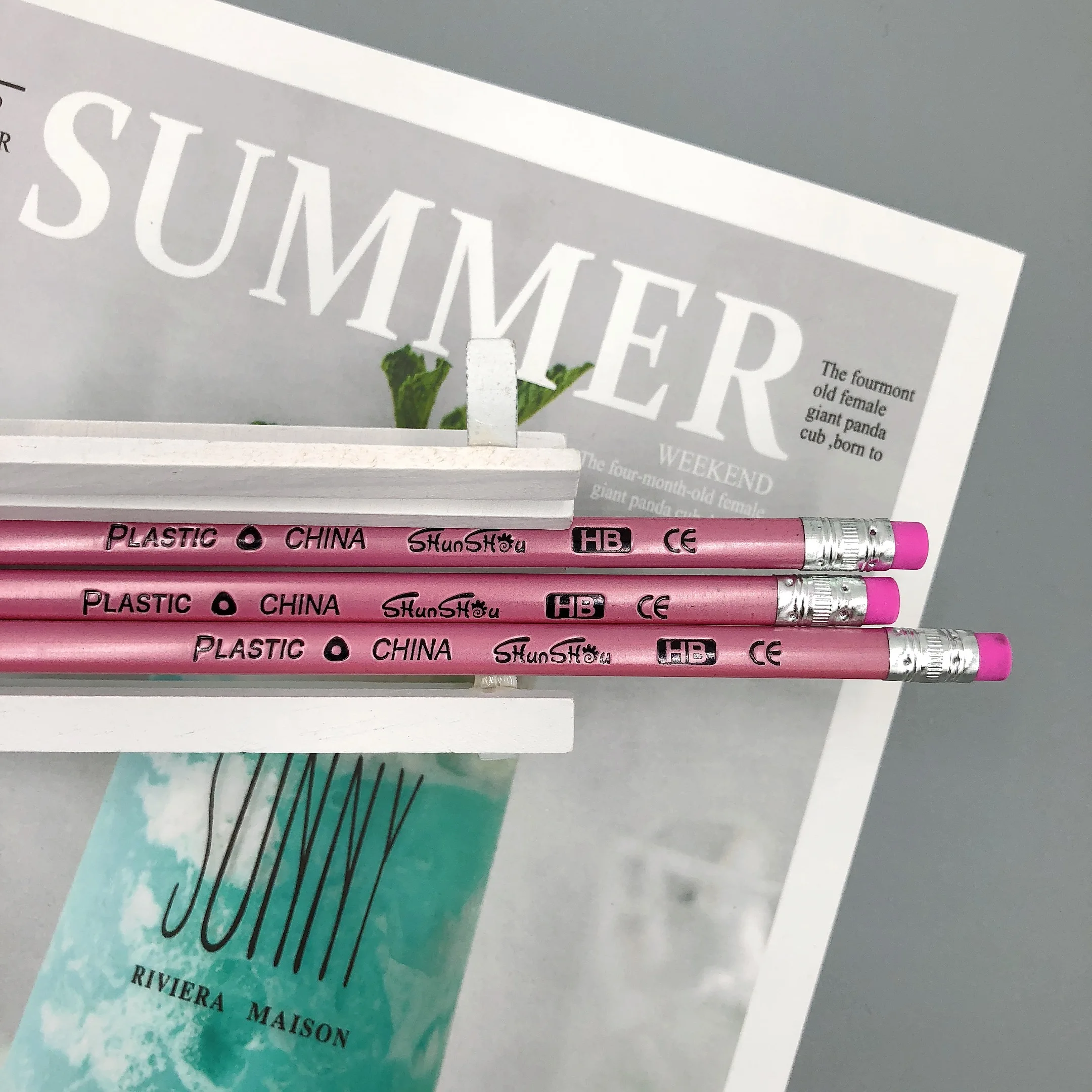 Цилиндрический карандаш 12 шт./лот HB хорошего качества карамельных цветов простой