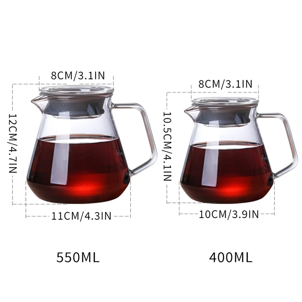 

500ml Tea Infuser Pot Heat-resistant Borosilicate Glass Teapot Cup With Filter Flower Tea Pot Kettle Glass Coffee Tea Pot