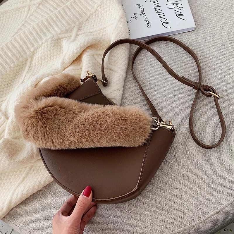 Зимняя модная новая качественная женская дизайнерская сумка из искусственной