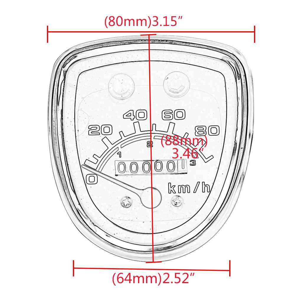 

Motorcycle Retro Gauges Speedometer Tachometer For Honda Passport Cub C50 C70 C90 C70K1-D3 C70MK3 Deluxe 50 Universal