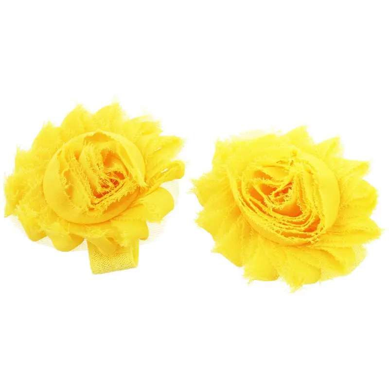 Детские ноги наручный браслет с цветами босиком сандалии складки шифон