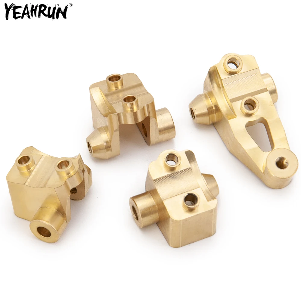 

YEAHRUN Brass Counterweight Heavy Duty Front Rear Axle Lower Shock Mount For 1/10 Traxxas TRX-4 RC Crawler Car Upgrade Parts