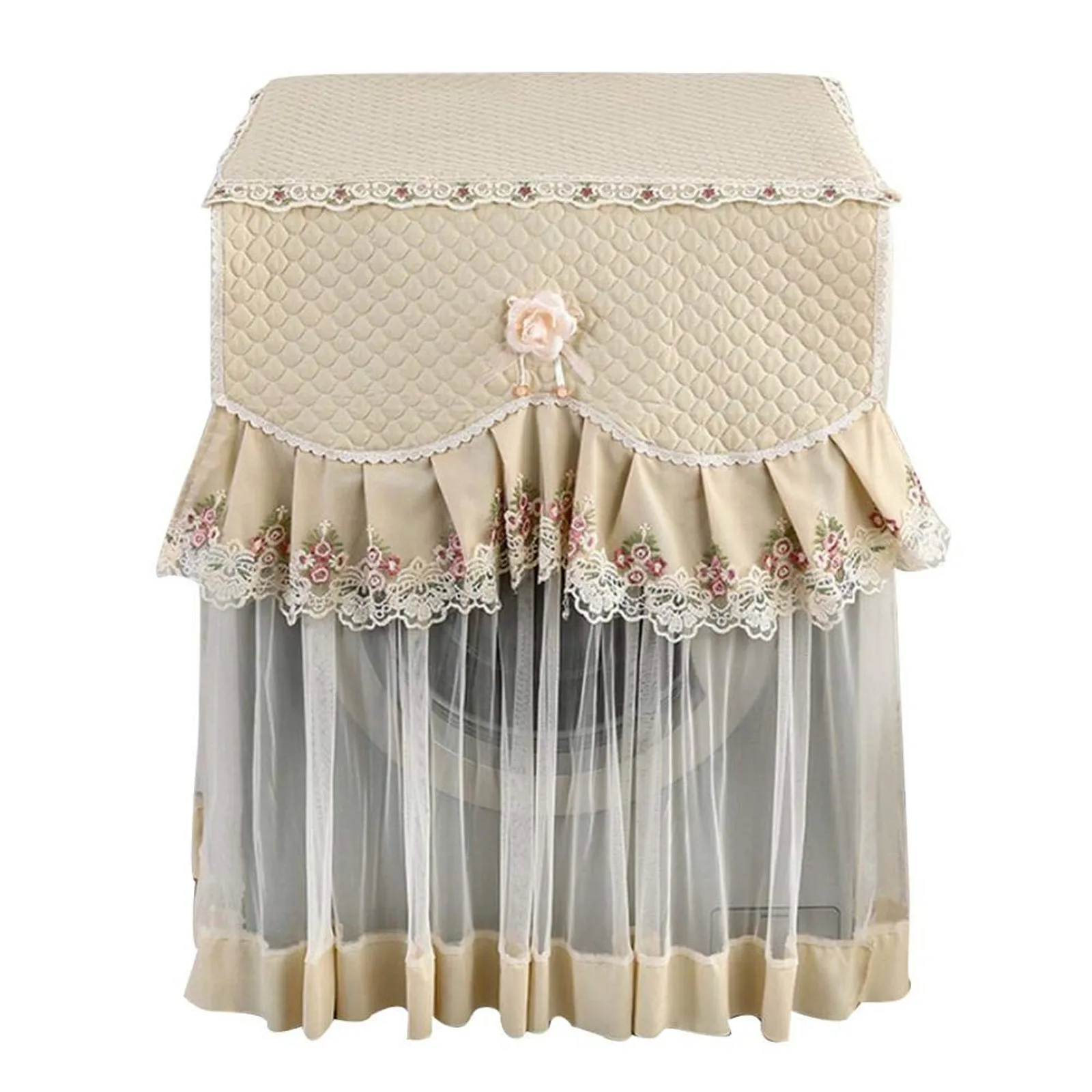 Чехол для стиральной машины водонепроницаемый чехол пылезащитный кружевной