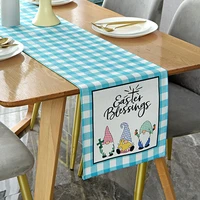 elegant design polyester for kitchen dining room happy easter decorative tablecloth rectangular obrus tafelkleed tablecloth