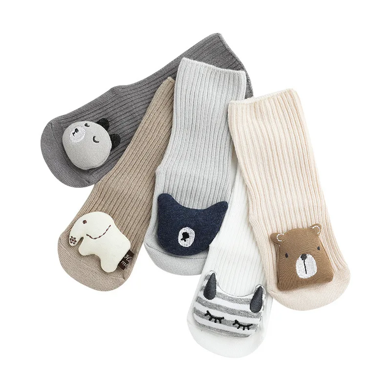 

Spring Autumn Soft Cotton Baby Girls Socks Newborn Cartoon Animal Baby Socks Infant Baby Boy Socks Anti Slip Floor Sock