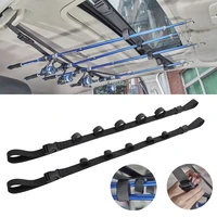 5 slot vehicle fishing rod rack pole holder belt strap carrier truck suv car save most of the space in the car equipments