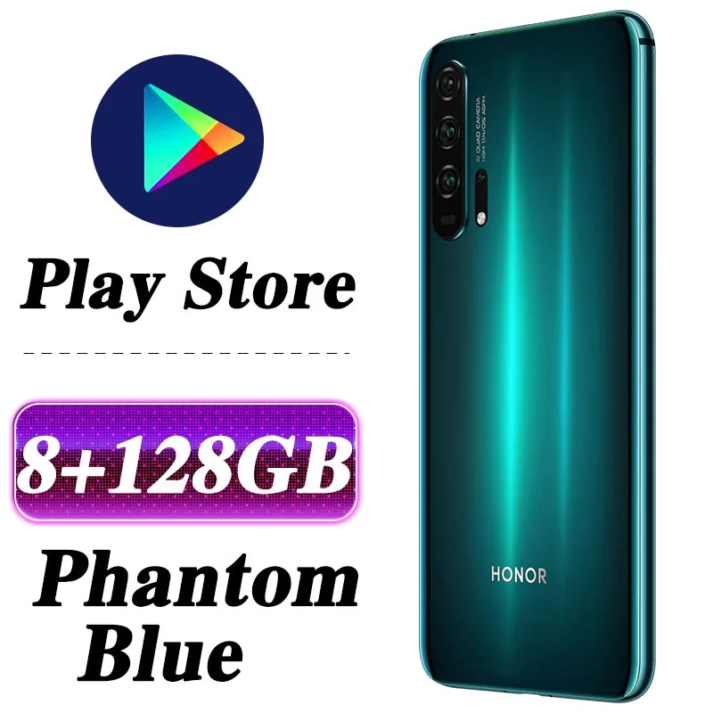 8G 128G Green Смартфон HONOR 20 Pro, 6,26 '', 8 ГБ, 128 ГБ, четыре ядра, 4000 мАч, 32 МП камера, Android 9,0, Поддержка NFC, Google play, GPU Turbo3.0 - Цвет: 8G 128G Green