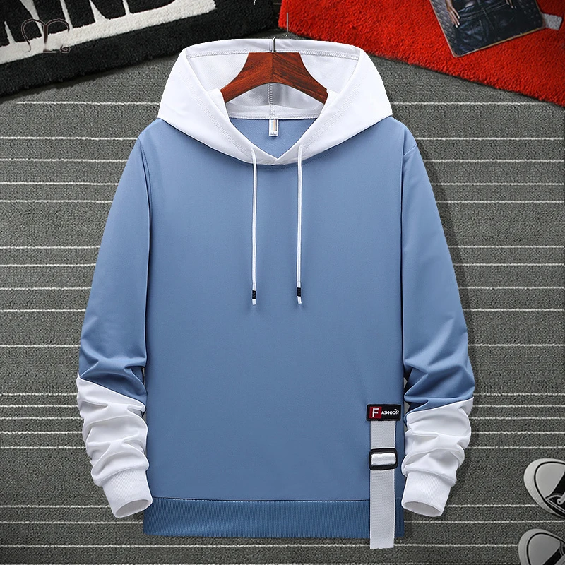 

Patchwork Hoodies Men's Sweatshirts Hip Hop Streetwear Casual Pullover Male Brand Clothing Hoodie Homme Tops Outwear Overisze