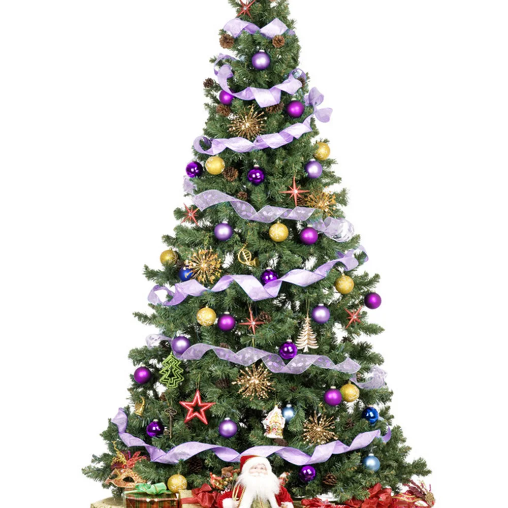 200 см/Набор DIY ленточный желоб Рождественская лента для рукоделия елка украшения