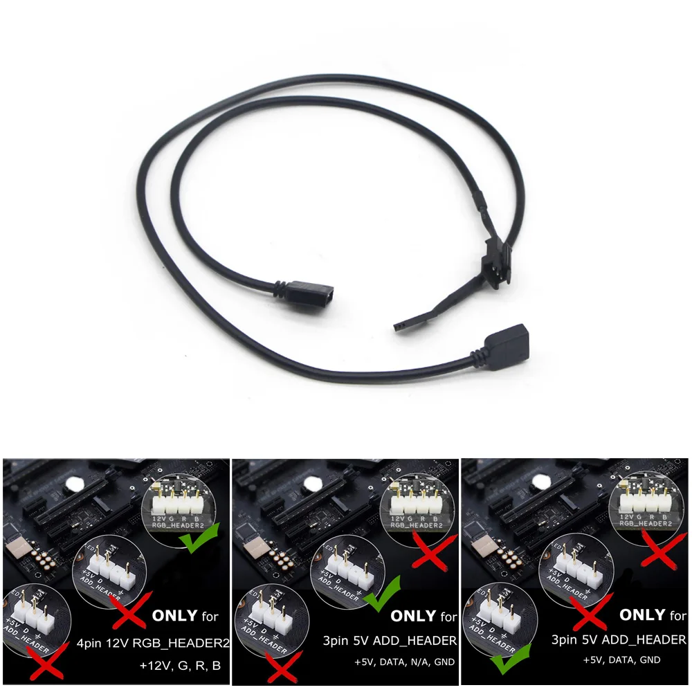 Соединитель SM JST на 2 0 контактов 5 В 12 ПК MSI ASUS Aura SYNC AORUS RGB 5050 с добавлением разъема