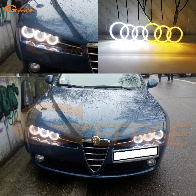 Для Alfa Romeo 159 2005-2012 ультра яркий двойной цвет переключение Дневной светильник
