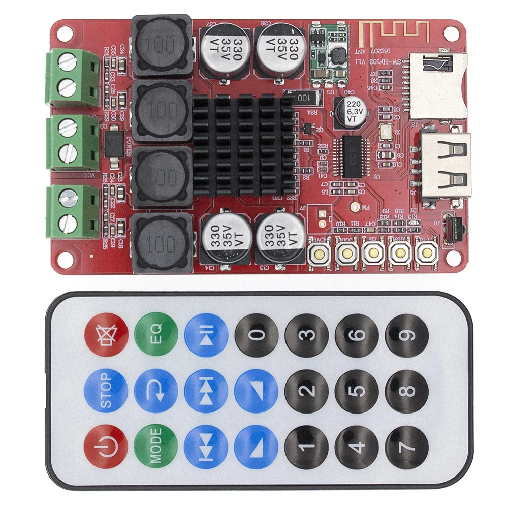 TPA3116 Bluetooth приемник усилитель аудио Плата цифровой U диск TF декодер с