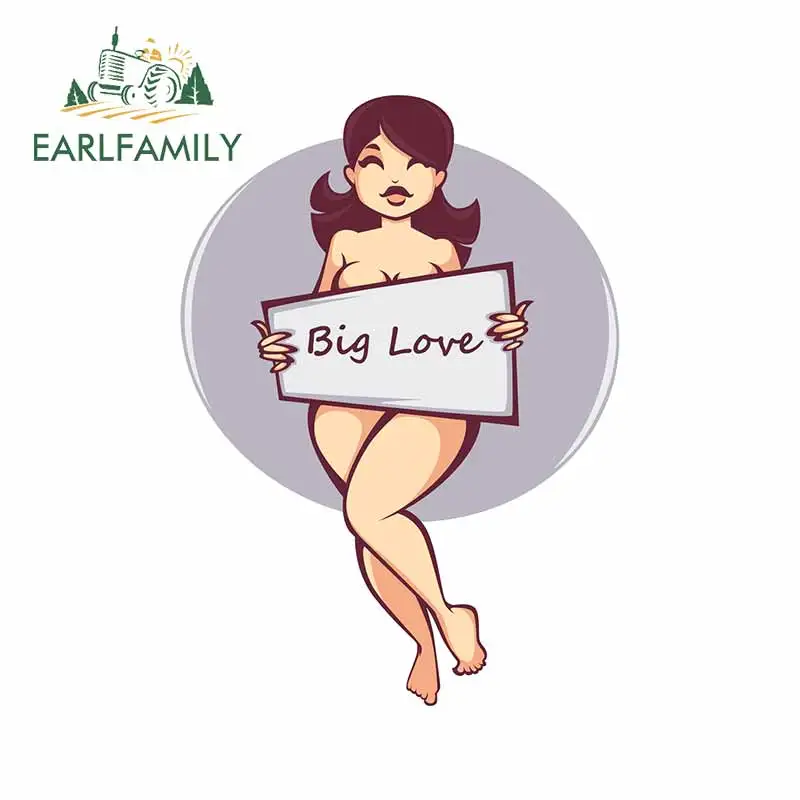EARLFAMILY 13 см x 9 3 для большой любовной девушки с этикеткой автомобильные наклейки