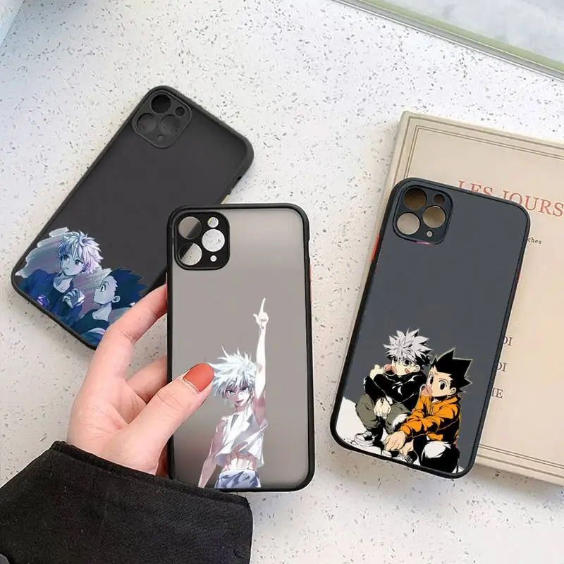 

Hunter X hunter Phone Case For iphone 13 12 11 7 8 plus mini x xs xr pro max matte transparent cover
