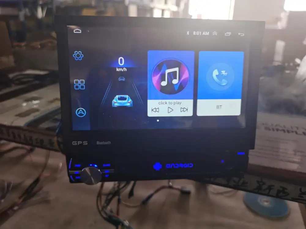 Автомагнитола на Android 9 0 выдвижной мультимедийный MP5-плеер с сенсорным экраном 7