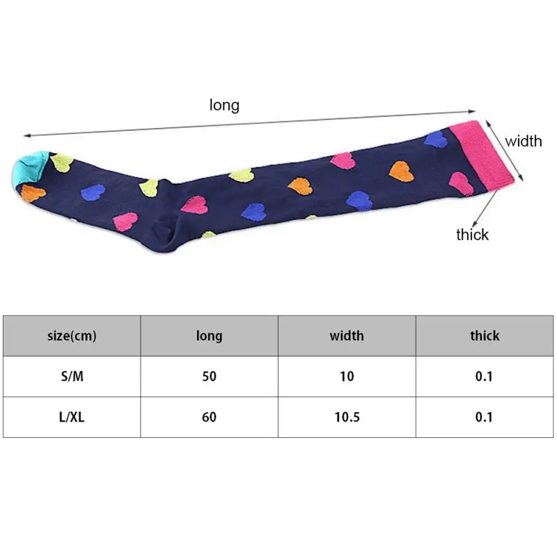 

Outdoor Elastic Nursing Calf Socks Multi-color Women Long Thigh High Socks Compression Stretch Socks Sportswear Accessories