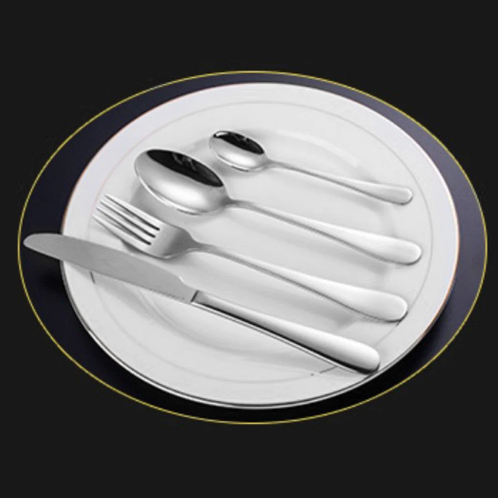 

24Pcs Gold Cutlery Set Stainless Steel Dinnerware Set Knives Forks Coffee Spoons Flatware Set Kitchen Dinner Tableware Set