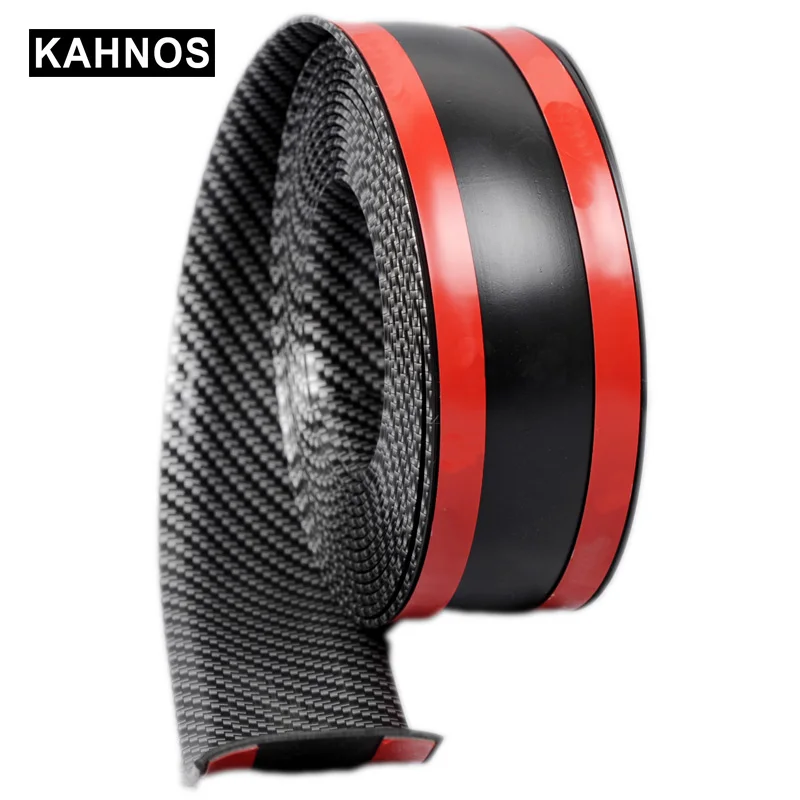 Автомобильный Стайлинг протектор порога из углеродного волокна молдинговая