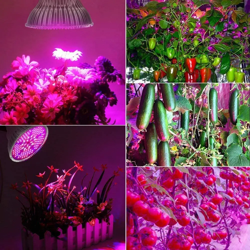 E27 Светодиодный светильник для выращивания полный спектр 265 в фитоламп растений