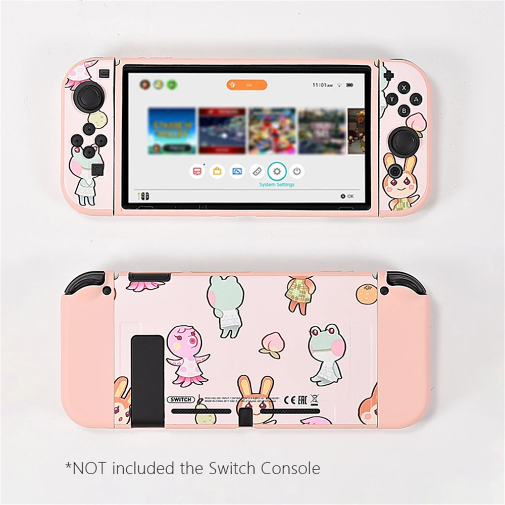 

Симпатичный защитный чехол с мультяшными животными переключатель Простой Модный креативный для NINTENDO Switch защита от падения водонепроницае...