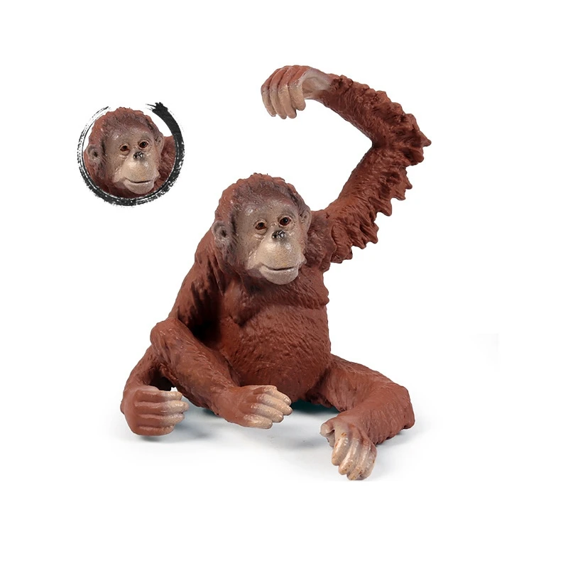 

PVC Model Gibbon Monkey Model Simulation Wild Animal Finished Goods DIY Animal Zoo Toy