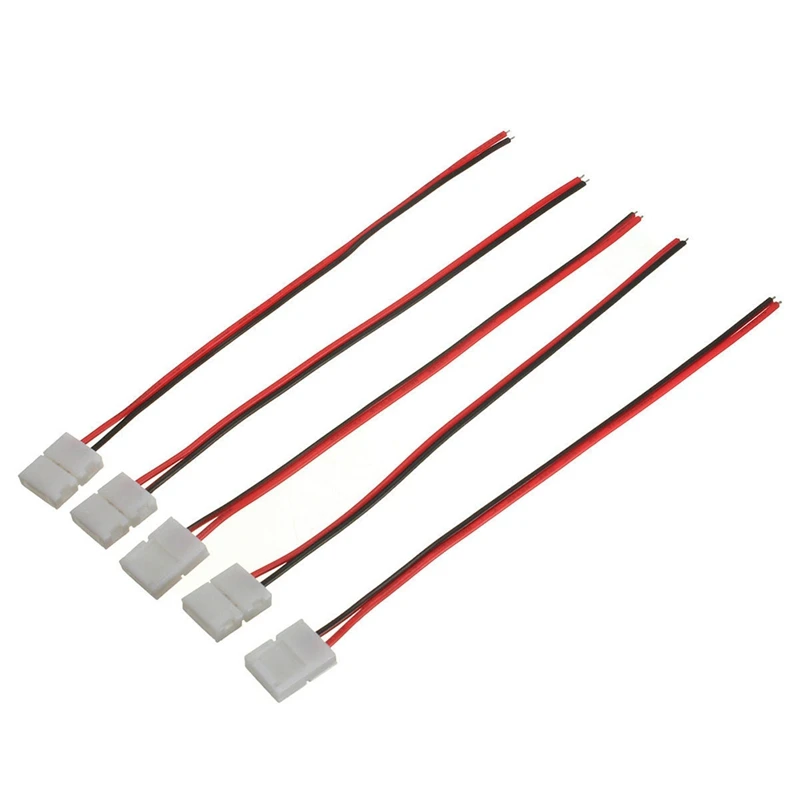 10 шт. PCB 2 PIN светодиодный разъем с кабелем для 3528/5050 один цветной