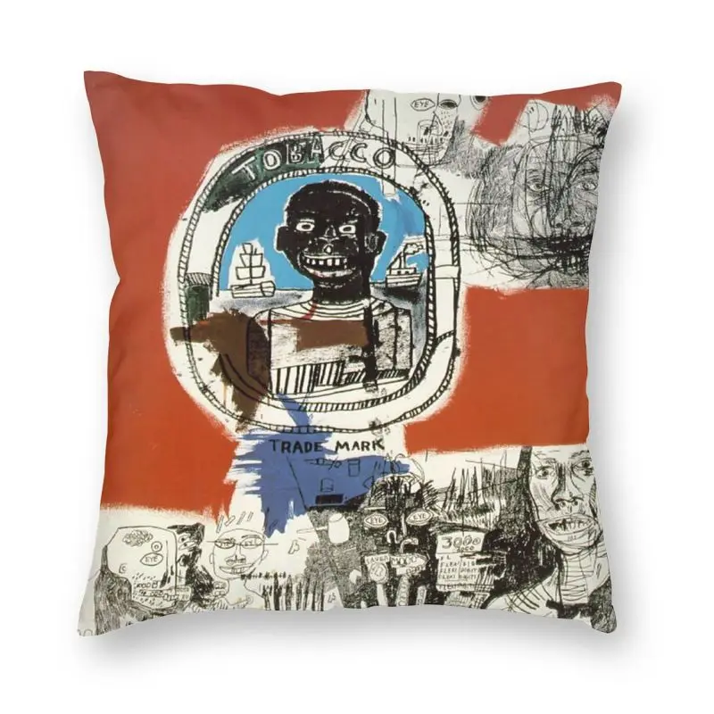 

Крутой чехол для подушки Basquiat, домашний декоративный двухсторонний чехол для подушки с 3D рисунком для дивана